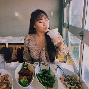 American eagle pink top